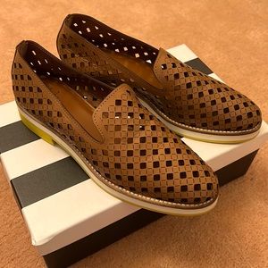 Aquazzura Woven Leather Loafer